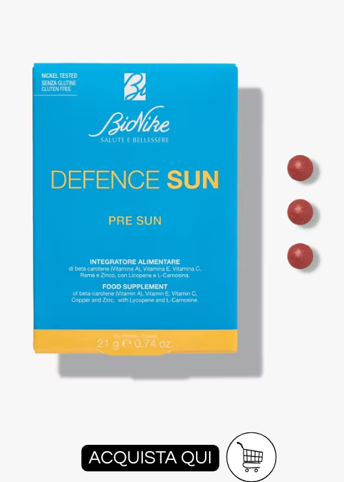 Integratori contro il fotoaging bionike defence sun