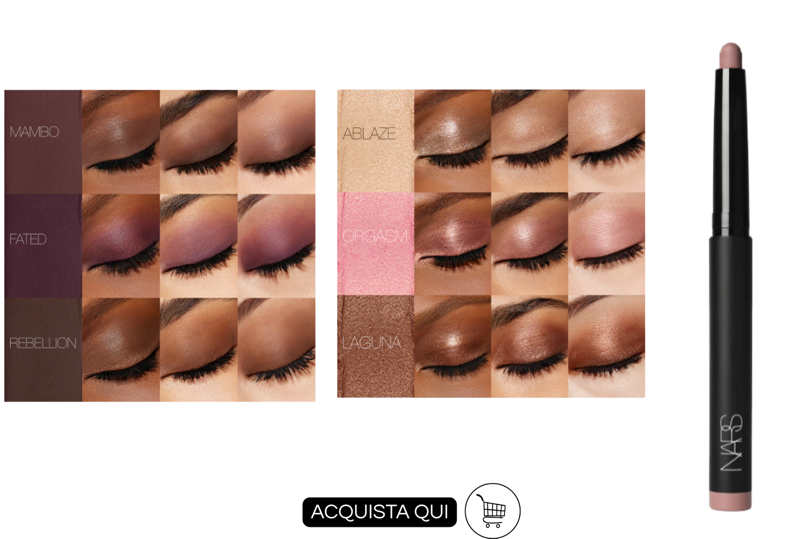 NARS Total Seduction Eyeshadow Stick trucco occhi veloce e semplice 
