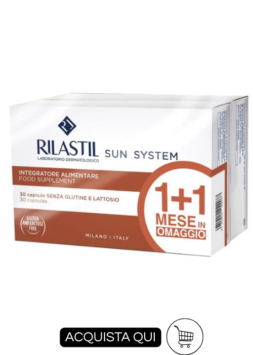 Integratori contro il fotoaging rilastil sun system