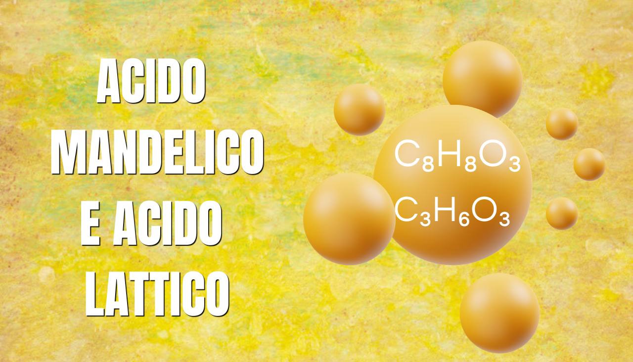 CONCETTO Attivi antimacchia - INFO GRAFICA DELL'ACIDO MANDELICO E ACIDO LATTICO