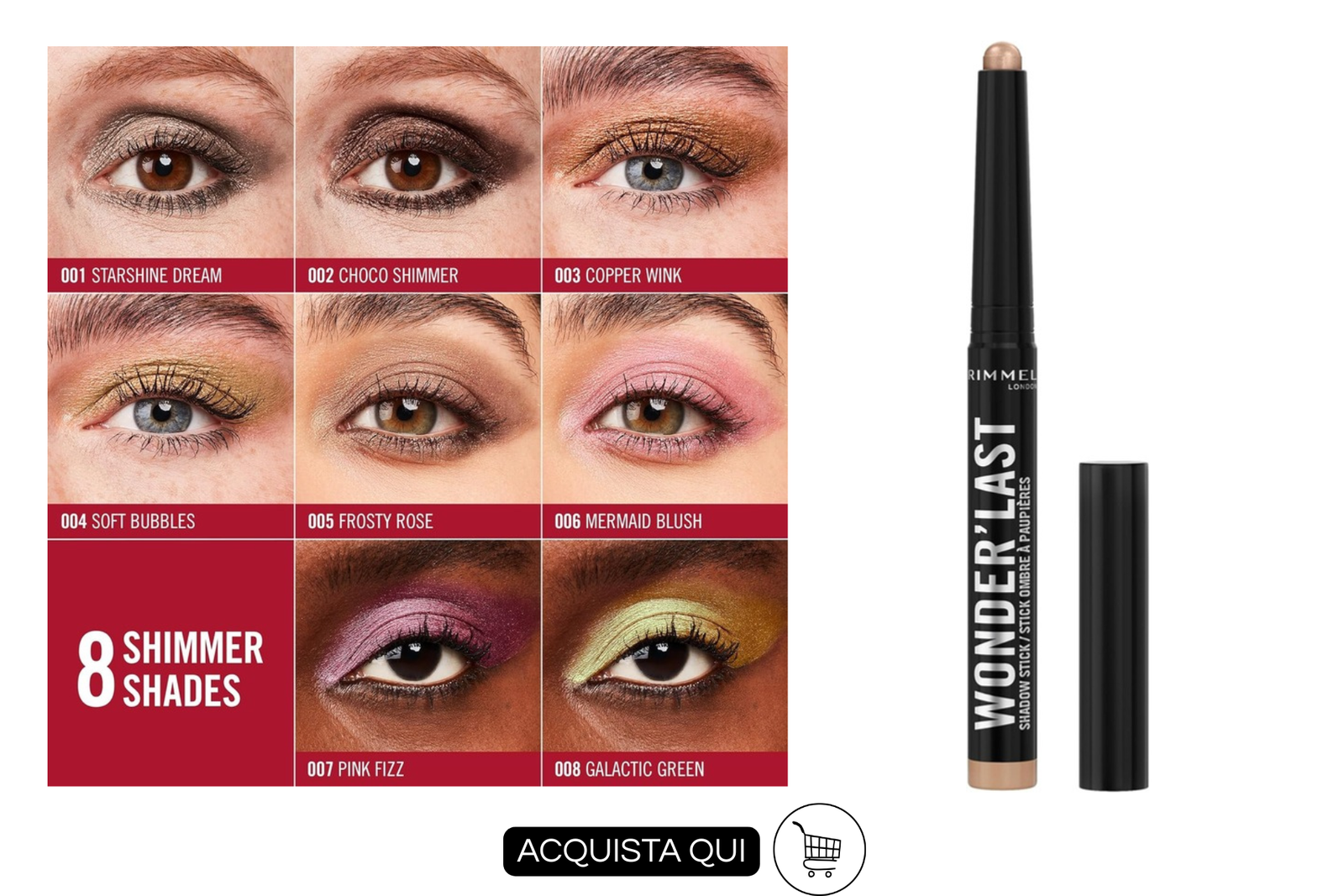 Rimmel Wonder’Last Eyeshadow Stick per un trucco occhi veloce e semplice 