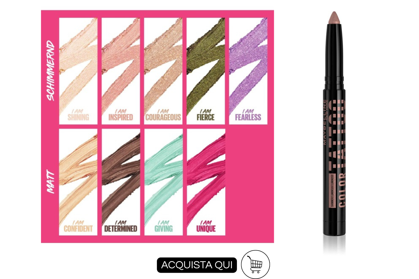 Maybelline Color Tattoo Eye Stix 24H per trucco occhi veloce e semplice