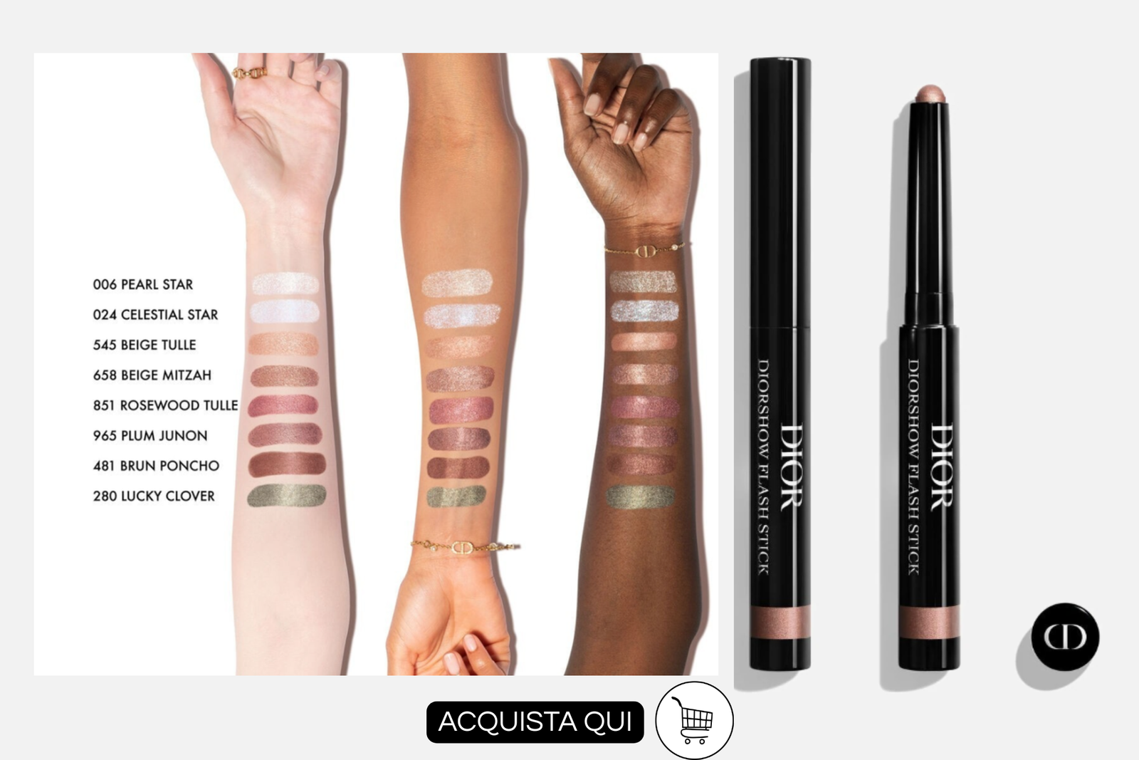 diorshow flash stick per trucco occhi veloce e semplice 