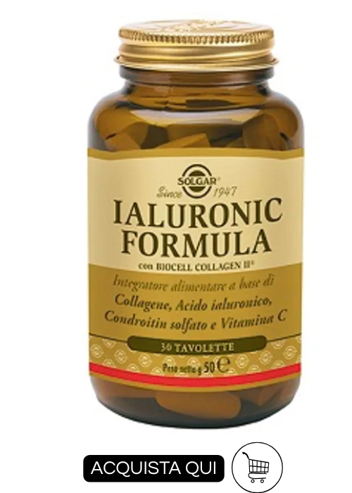 INTEGRATORI ANTIOSSIDANTI E ANTIAGE SOLGAR IALURONIC FORMULA 