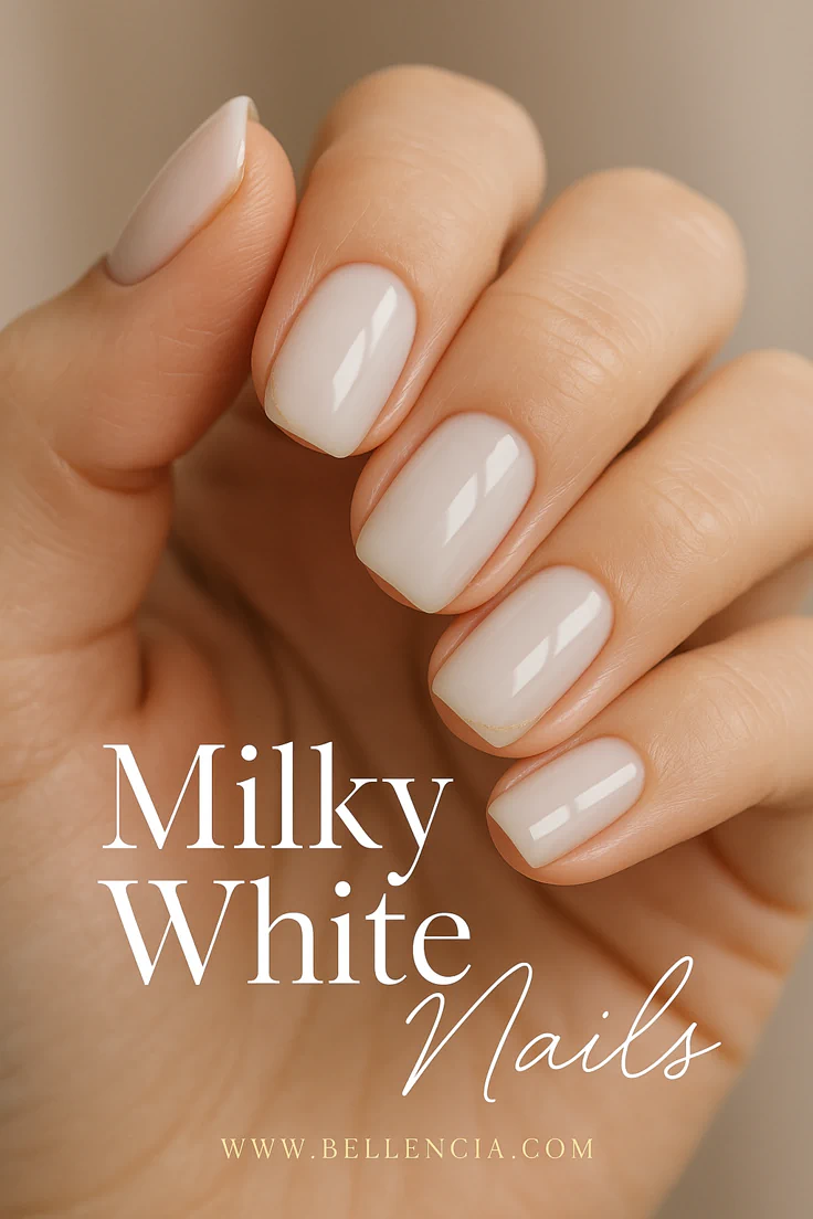CONCETTO Unghie autunno 2026: inspo manicure milky white