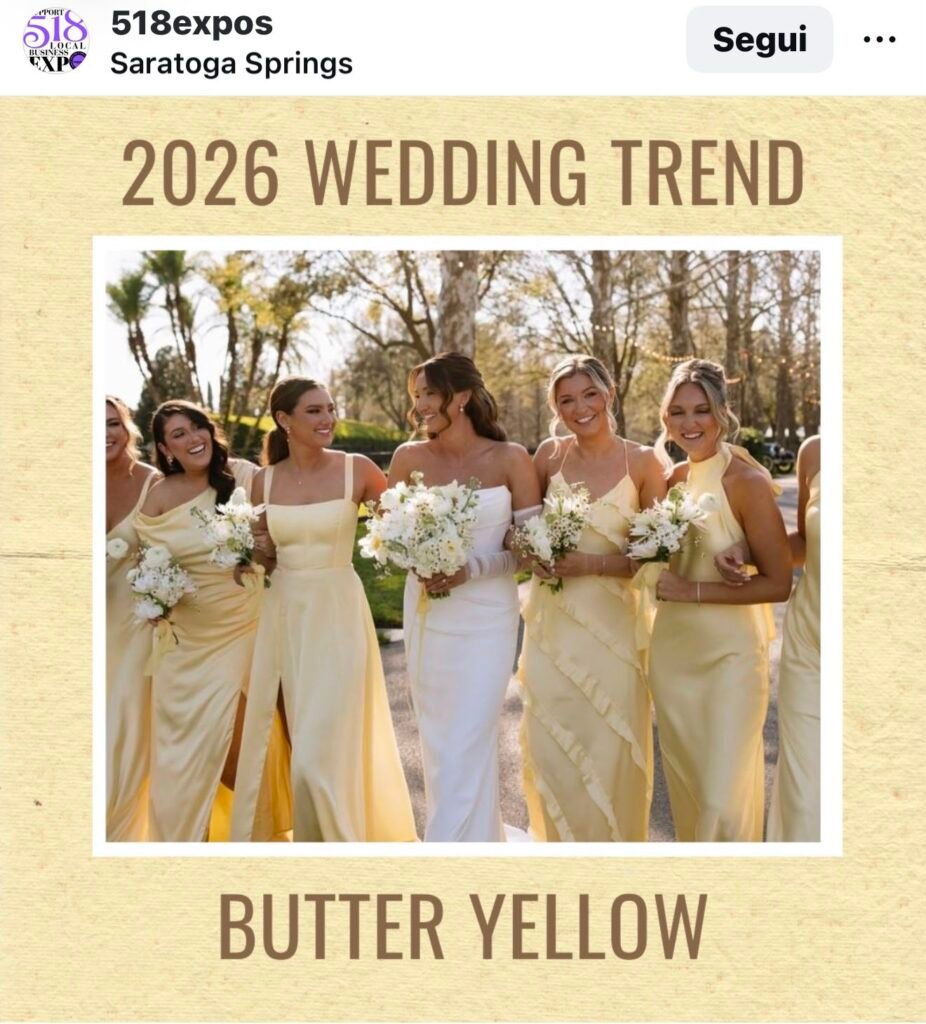 giallo burro estate 2026 idee di moda cerimonia e sposa 