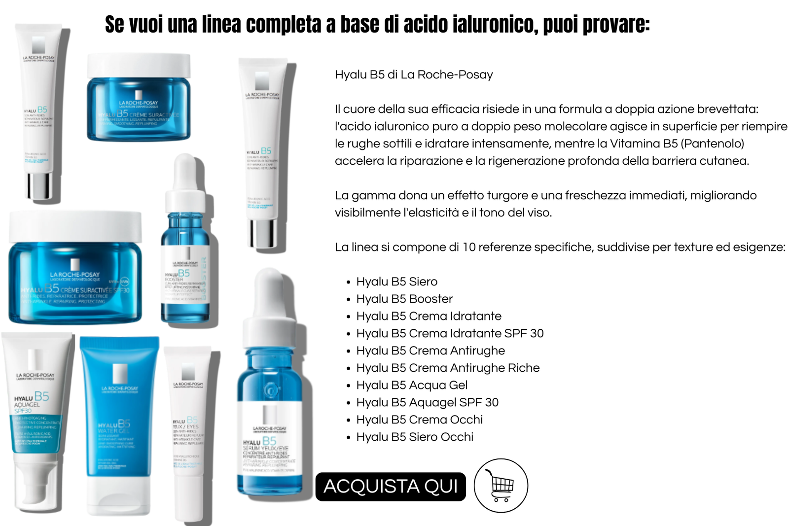 lina la roche posay hylu b5 per la protezione della barriera cutanea - info grafica