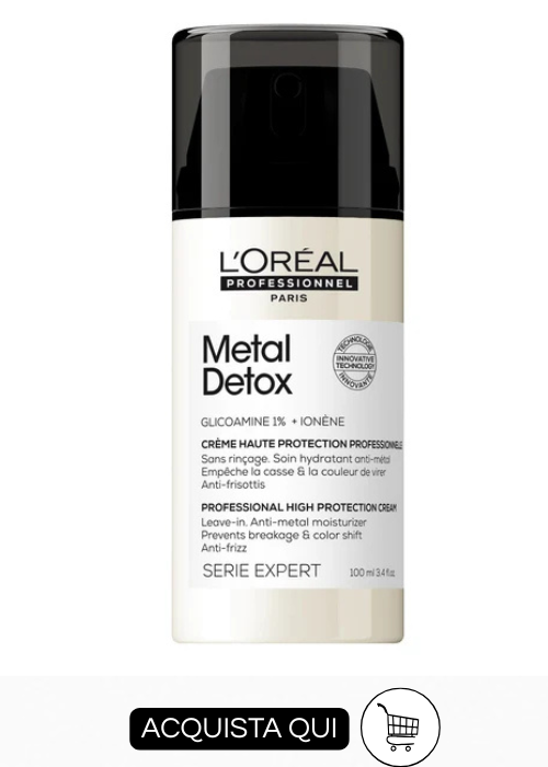 termoprotettore capelli loreal metal detox 