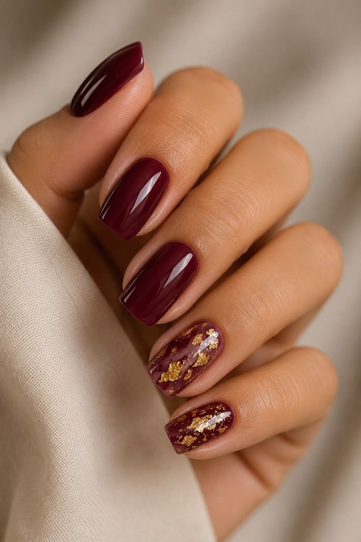 unghie color vino