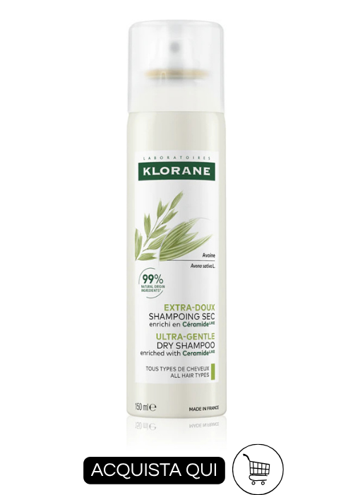 shampoo secco klorane all'avena