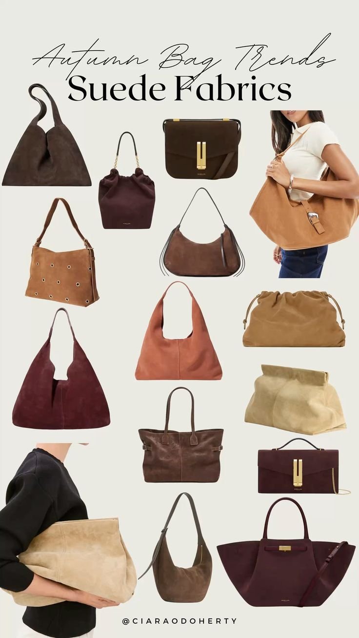 Tendenze moda autunno 2026: borse in suede