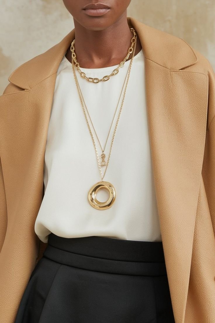 Tendenze moda autunno 2026: collane lunghe con ciondolo