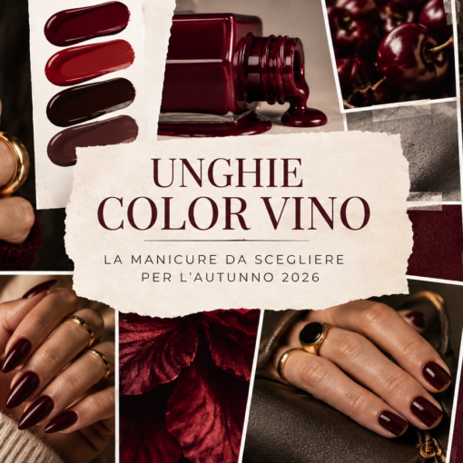 copertina per unghie color vino
