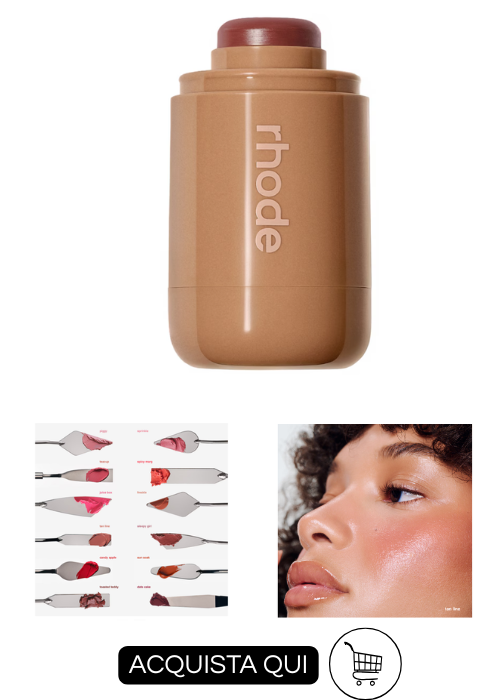 blush con cui fare la tecnica dell'anti blush RHODEPocket Blush - Blush in crema idratante modulabile