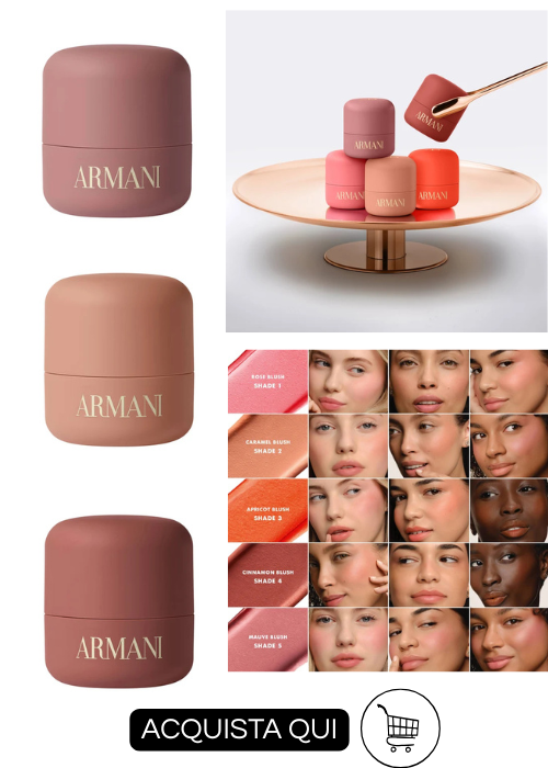 Blush con cui fare tecnica dell'anti blush ARMANIDOLCI BLUSH - Blush multiuso dal finish soft matte