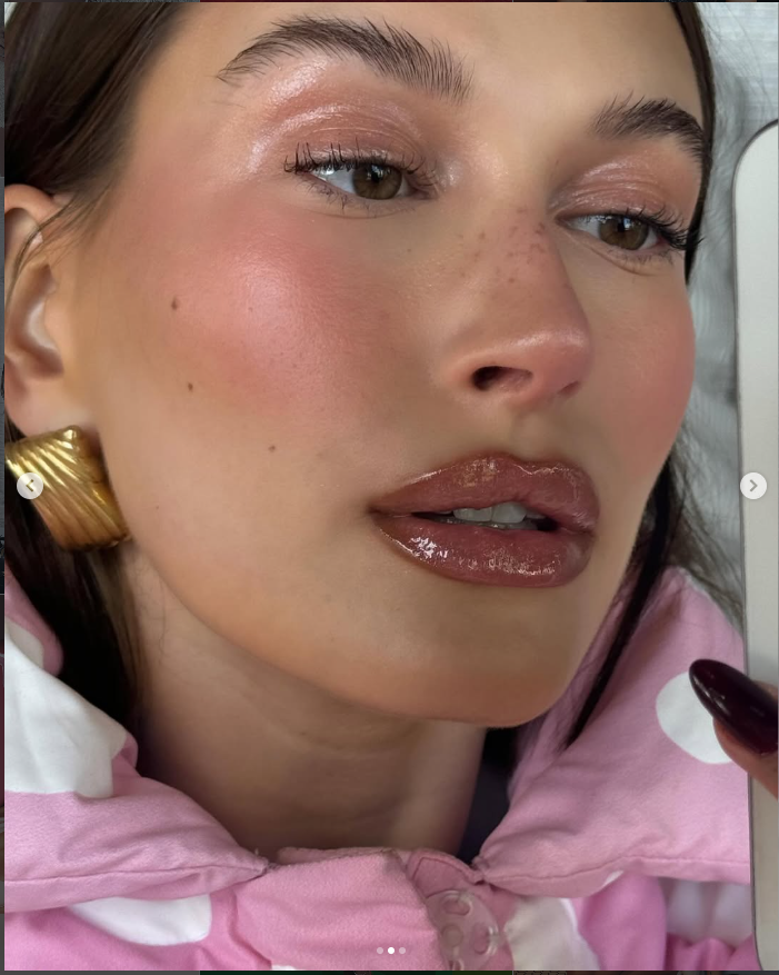hailey bieber makuep sugar plum fairy